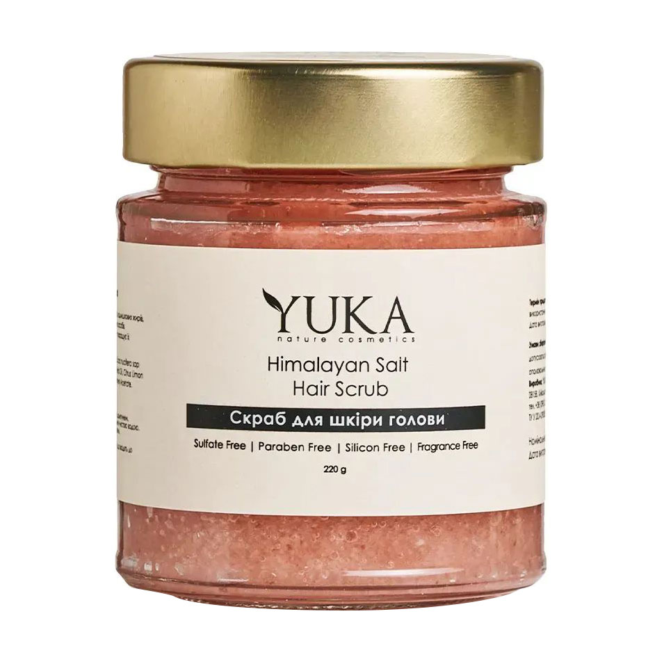 Уцінка! Скраб для шкіри голови Yuka Himalayan Salt Hair Sсrub, 220 г